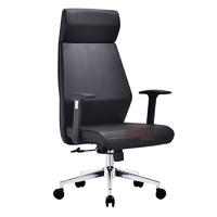 High quality  ergonomic PU office chair with chromed base A2801