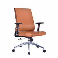 High quality swivel office chair task PU chair B2623 brown